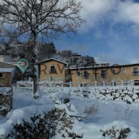 Borgo Donna Teresa zăpadă-acoperit structura