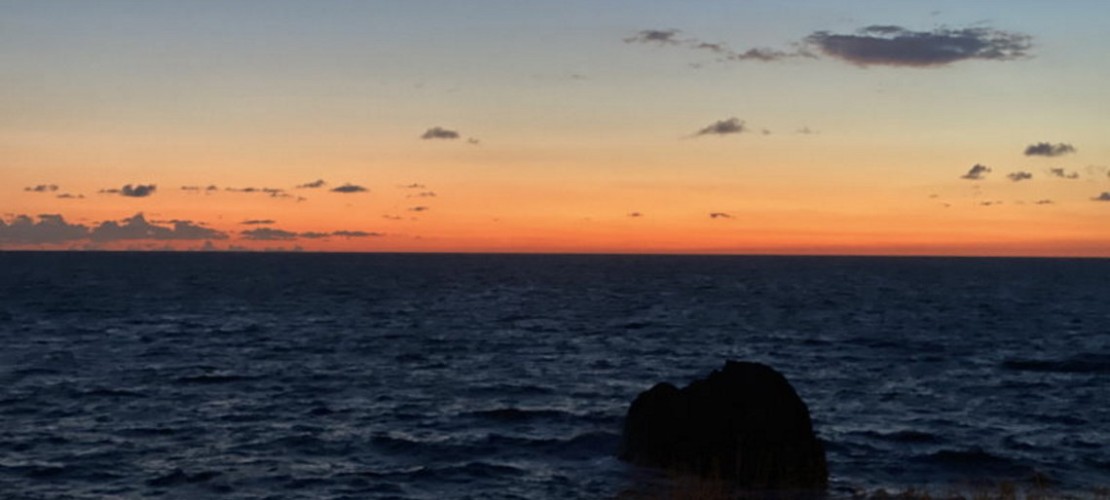 Apus de soare de martie în Citara pe Ischia