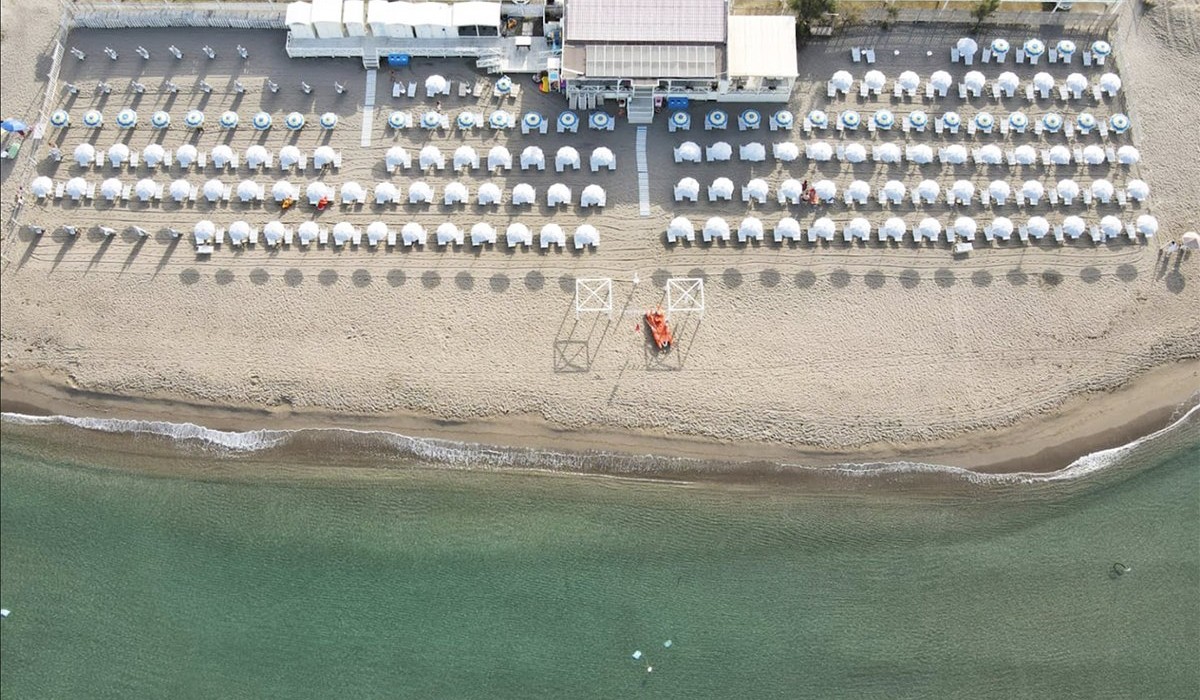 Fruit Village Coral Beach - Fruit Village Coral Beach Resort oferă vedere privată la plajă din drone