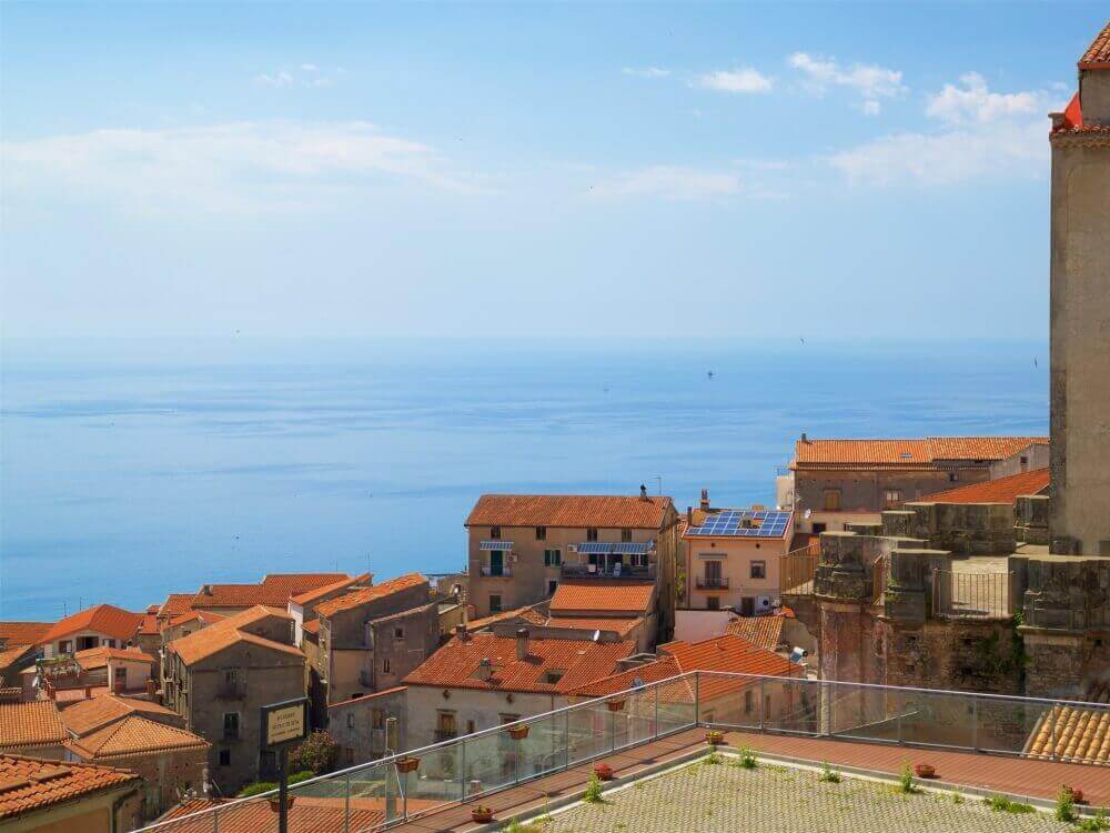 Vista panoramica del mare dalle terrazze di Fuscaldo Marina