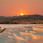 Piscine si terase cu travertin natural, Pamukkale, Turcia