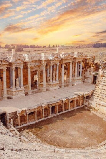 Amfiteatrul roman din Hierapolis, provincia Denizli, Turcia