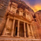 Templul din orașul antic Petra din Iordania, patrimoniu UNESCO