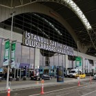 Intrarea pentru plecări a aeroportului internațional Sabiha Gokcen.