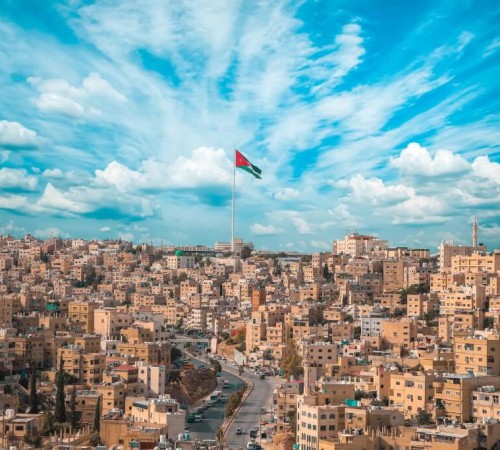 Vedere panoramică a orașului Amman
