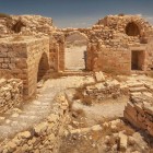 Ruinele Castelului Shobak, construit de cruciați în valea Arabah din Iordania.