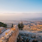 Mount Nebo in Jordan with a panorama of the Holy Land and the Jordan River