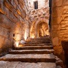 Detalii interioare ale Castelului Ajloun