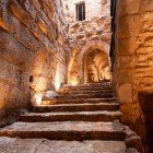 Detalii interioare ale Castelului Ajloun