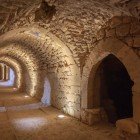 Labirinturile spectaculoase boltite din interiorul Castelului Kerak din Iordania