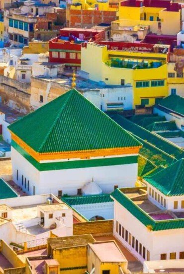 Moscheea și Mausoleul lui Moulay Idriss în Maroc