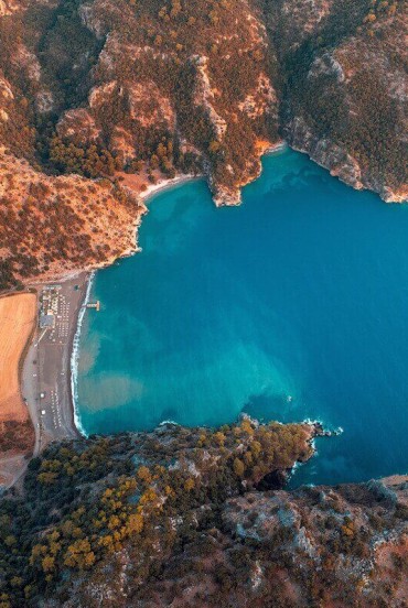 Golful Kargicak din Bodrum, în Marea Egee, situat în provincia Muğla, Turcia