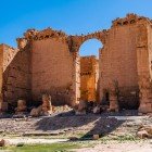 Qasr al-Bint, un templu nabateean bine conservat la Petra, dedicat zeului Dushara