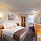 Camera dublă standard de la Hotel Estoril 3* din Ciudad de México oferă confort esențial, pat primitor, Wi-Fi gratuit și aer condiționat într-o locație centrală.