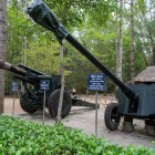 La Cu Chi, Ho Chi Minh, expoziția de tancuri și arme spune povestea războiului și strategiile militare ale Viet Congului.