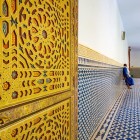 Mausoleul impresionează prin eleganta sa arhitectură islamică, cu mozaicuri zellige, plafoane din lemn sculptat, curți interioare, fântâni și detalii ce reflectă spiritualitatea și rafinamentul marocan.