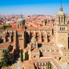 Catedrala Nouă și Catedrala Veche din Salamanca se înalță una lângă cealaltă în inima orașului, îmbinând stilurile gotic, renascentist și baroc într-unul dintre cele mai emblematice ansambluri monumentale ale Spaniei.