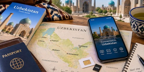 Internet și SIM în Uzbekistan